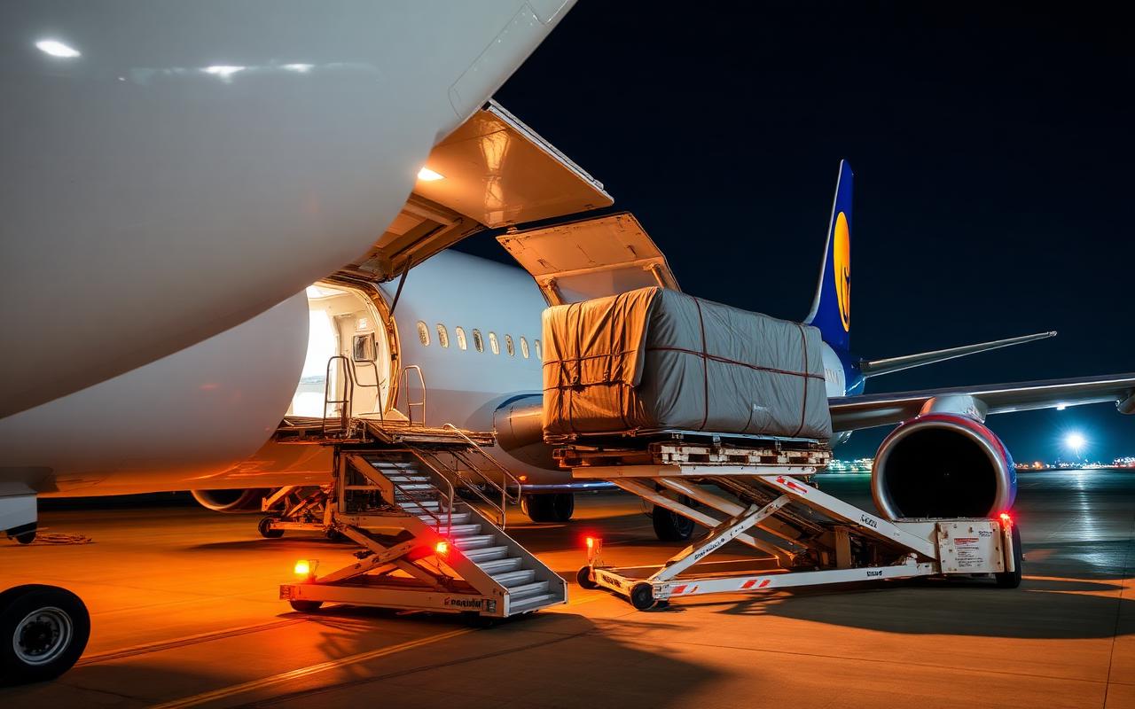 Luftfracht-Verladung am Frankfurter Flughafen – Vor- und Nachlaufservice durch Kahloon Transport Service